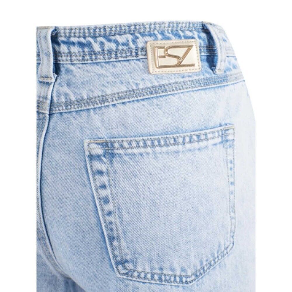 Yes Zee Blue Cotton Women's High-Waisted Jean - Ginchy