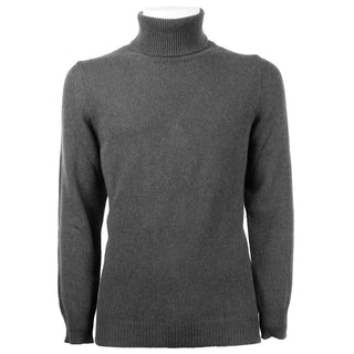 Emilio Romanelli Gray Cashmere Men Turtleneck Sweater - Ginchy