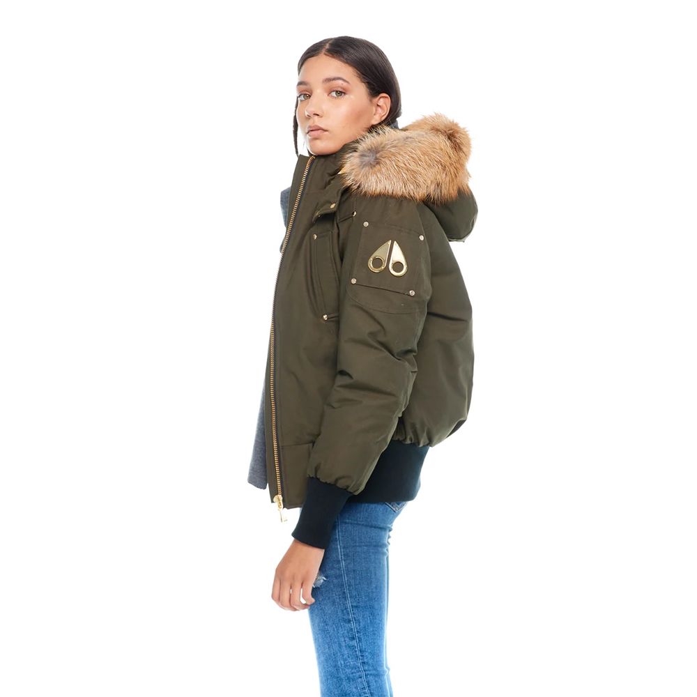 Moose Knuckles Army Nylon Women Bomber Jacket - Ginchy