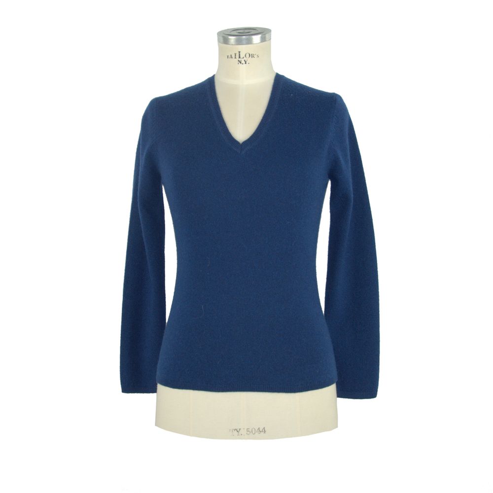 Emilio Romanelli Blue Cashmere Women Sweater - Ginchy