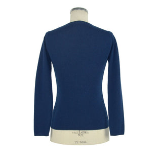 Emilio Romanelli Blue Cashmere Women Sweater - Ginchy