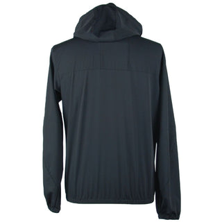 Emilio Romanelli Sleek Hooded Full Zip Jacket in Black - Ginchy