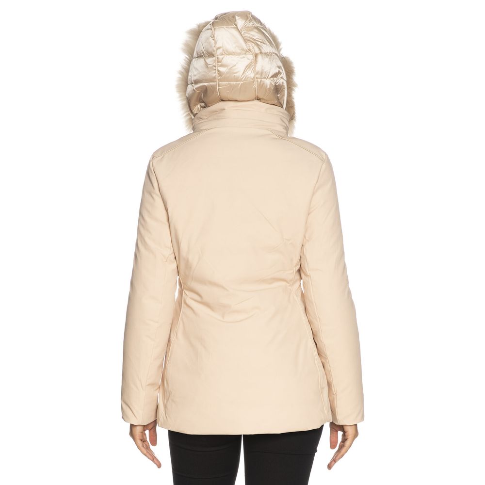 Yes Zee Beige Polyamide Women's Jacket - Ginchy
