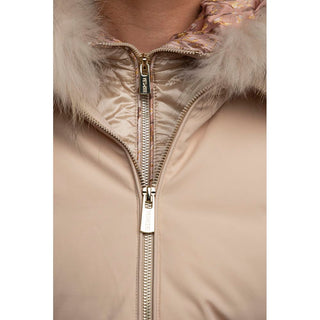Yes Zee Beige Polyamide Women's Jacket - Ginchy