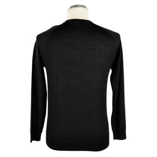 Emilio Romanelli Black Cashmere Men Sweater - Ginchy