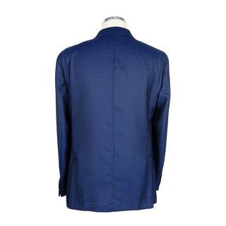 Emilio Romanelli Blue Wool Men's Blazer - Ginchy