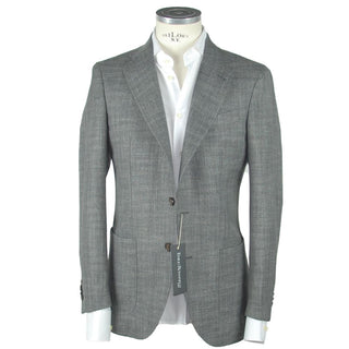 Emilio Romanelli Gray Wool Men's Blazer - Ginchy