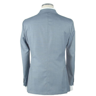 Emilio Romanelli Light Blue Wool Men's Blazer - Ginchy
