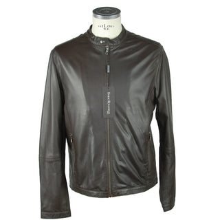 Emilio Romanelli Elegant Leather Jacket - Ginchy