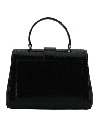 Jimmy Choo Black Leather Top Handle Shoulder Bag - Ginchy