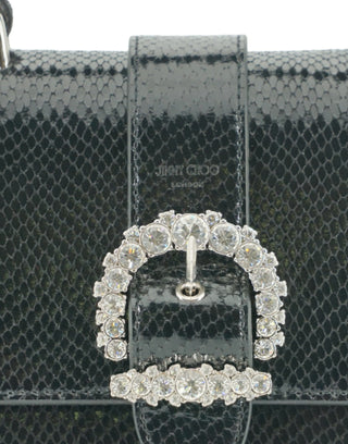 Jimmy Choo Black Leather Top Handle Shoulder Bag - Ginchy