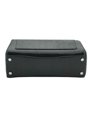 Jimmy Choo Black Leather Top Handle Shoulder Bag - Ginchy