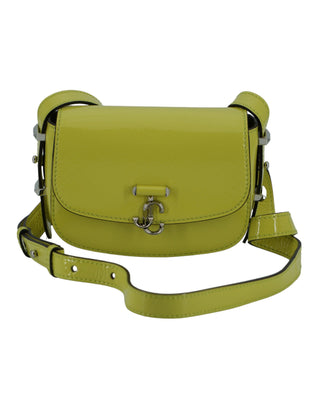 Jimmy Choo Lime Yellow Leather Small Shoulder Bag - Ginchy