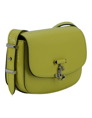 Jimmy Choo Lime Yellow Leather Small Shoulder Bag - Ginchy