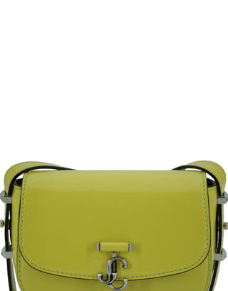 Jimmy Choo Lime Yellow Leather Small Shoulder Bag - Ginchy