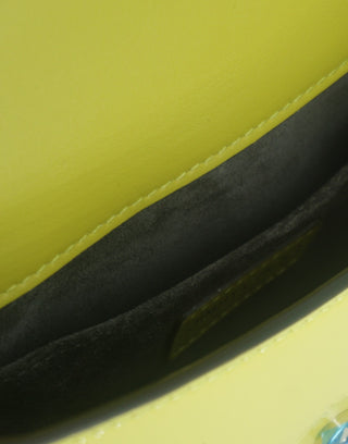 Jimmy Choo Lime Yellow Leather Small Shoulder Bag - Ginchy