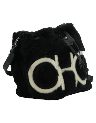 Jimmy Choo Black Leather Top Handle and Shoulder Bag - Ginchy