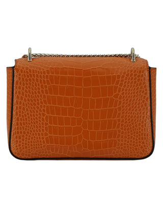 Jimmy Choo Amber Orange Leather Shoulder Bag - Ginchy