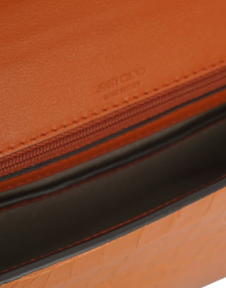 Jimmy Choo Amber Orange Leather Shoulder Bag - Ginchy