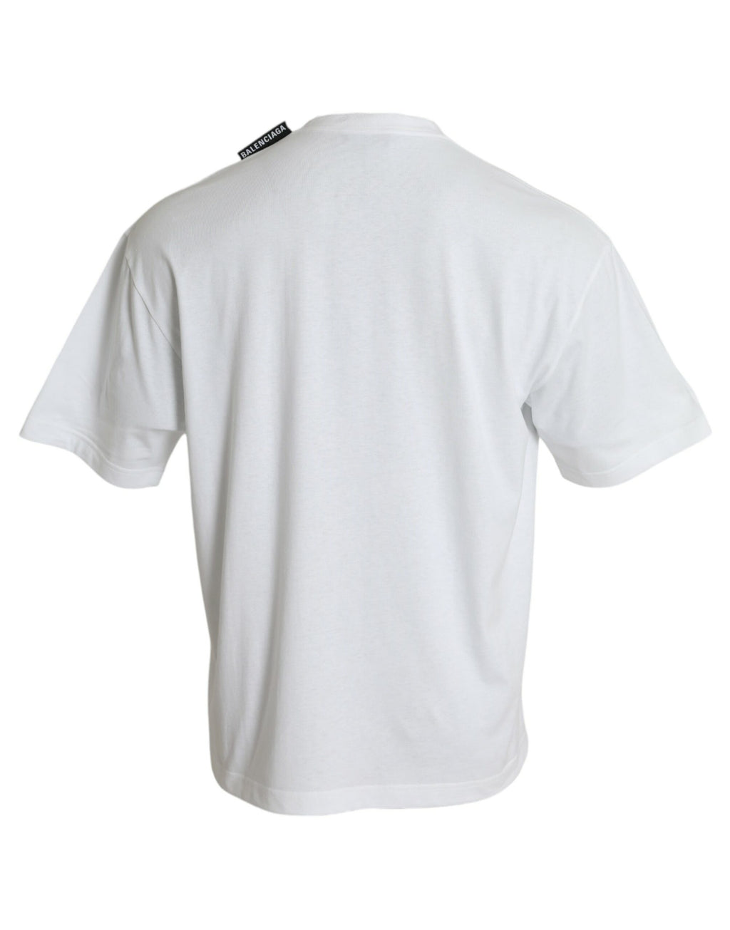 Balenciaga Off White Cotton Jersey Round Neck T-shirt - Ginchy