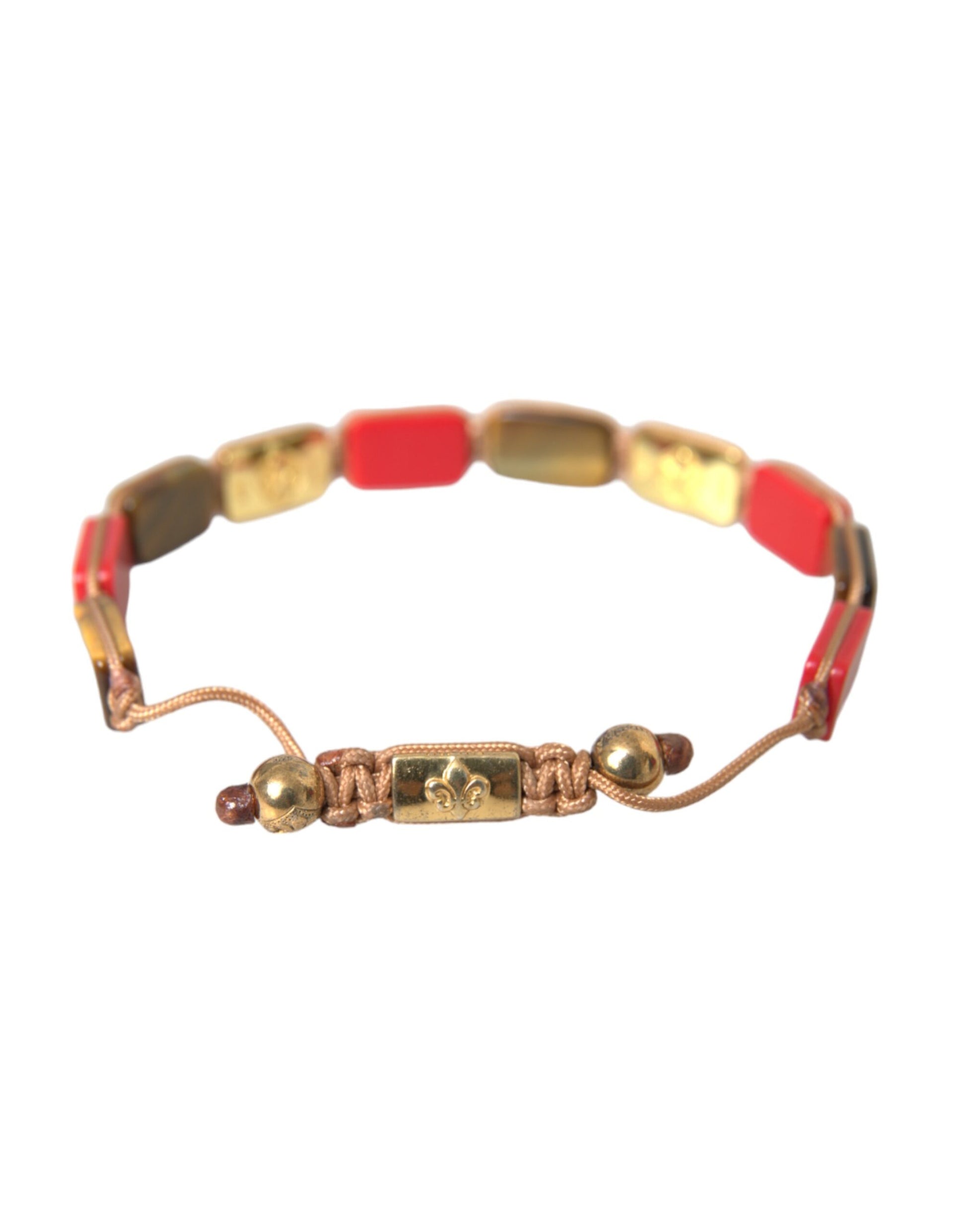 Nialaya CZ Tiger Eye Red Coral 925 Silver Men Bracelet - Ginchy