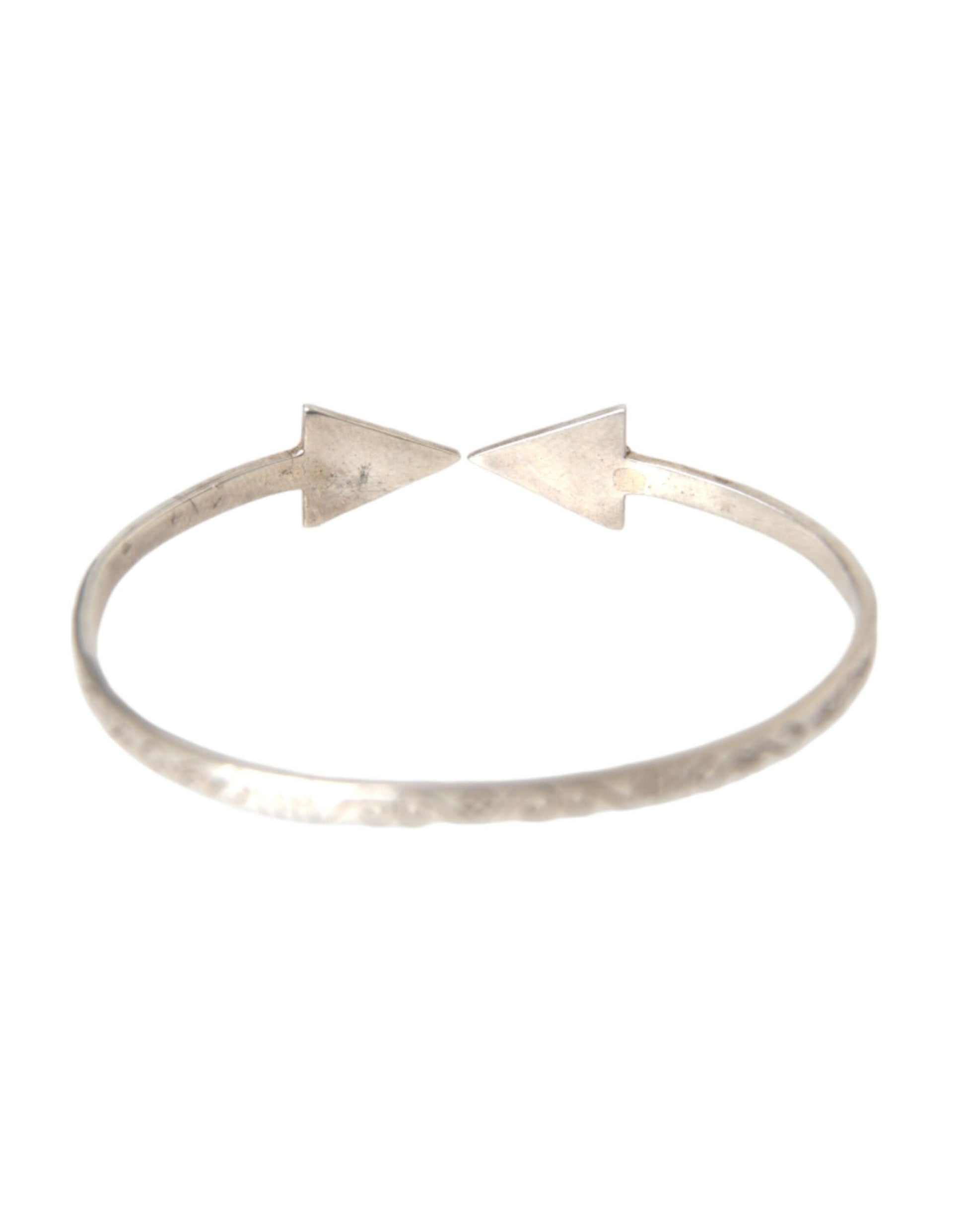 Nialaya Arrow Crystal 925 Silver Bangle Bracelet Women - Ginchy