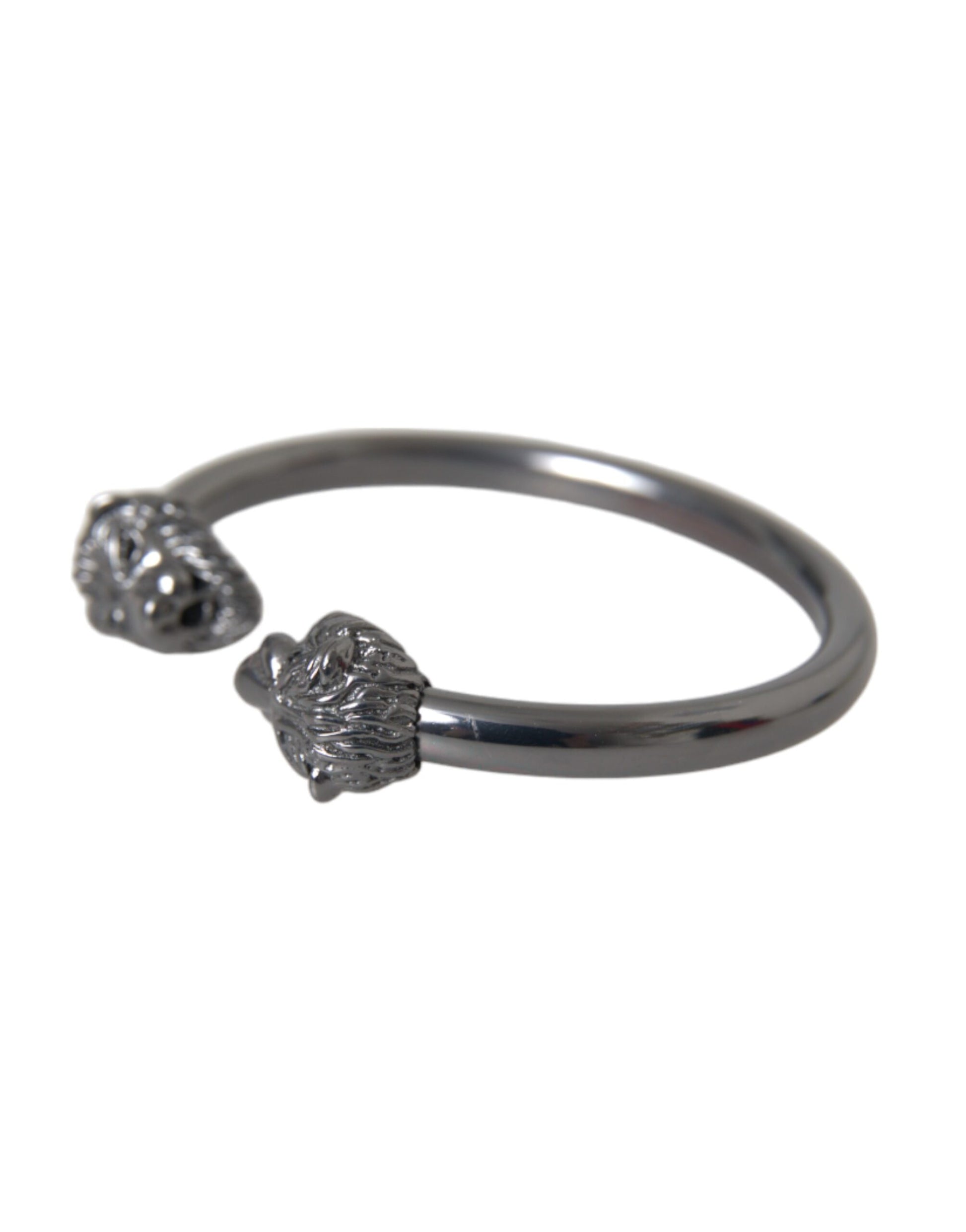 Nialaya Black Rhodium Lion Bangle Bracelet Women - Ginchy