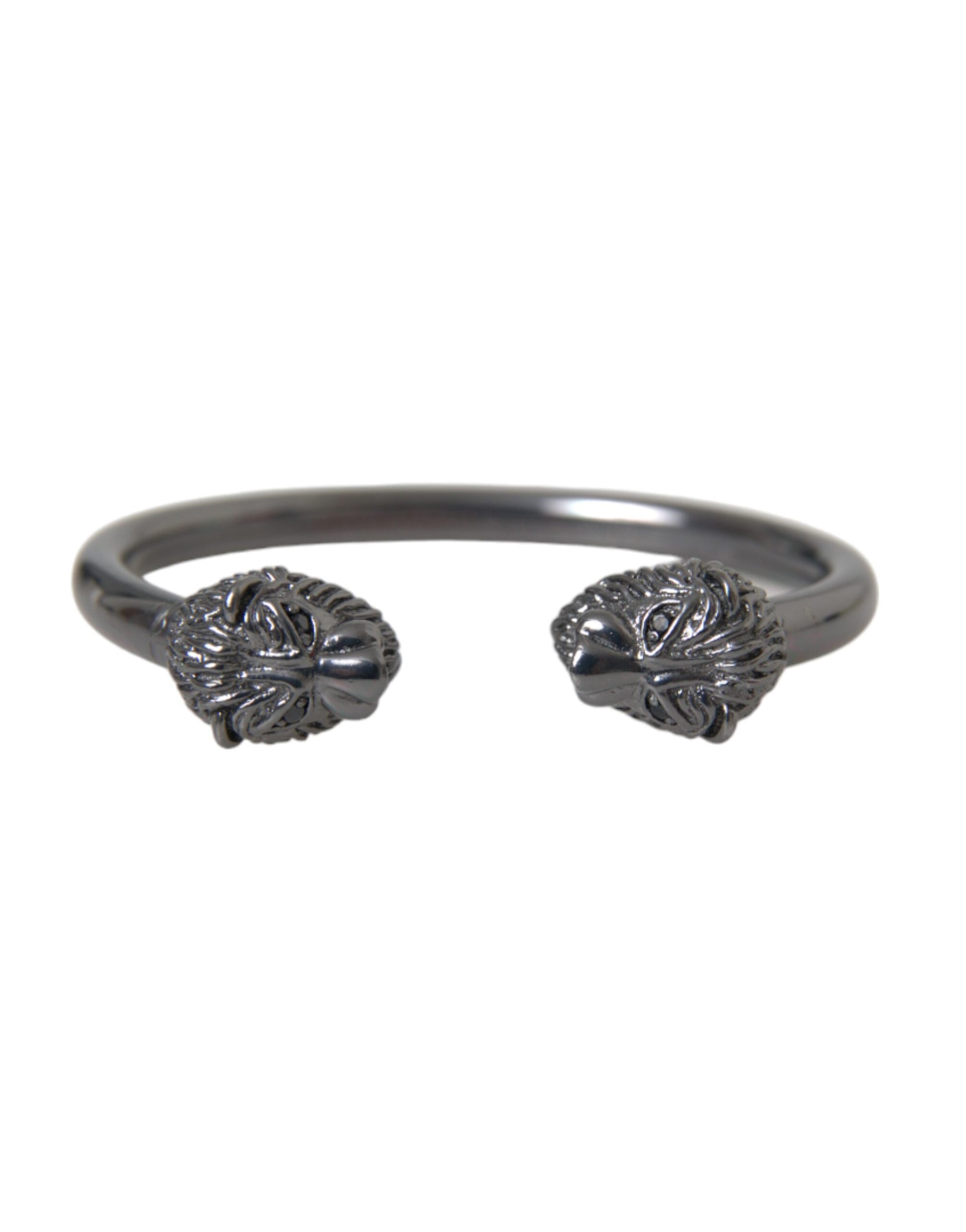 Nialaya Black Rhodium Lion Bangle Bracelet Women - Ginchy