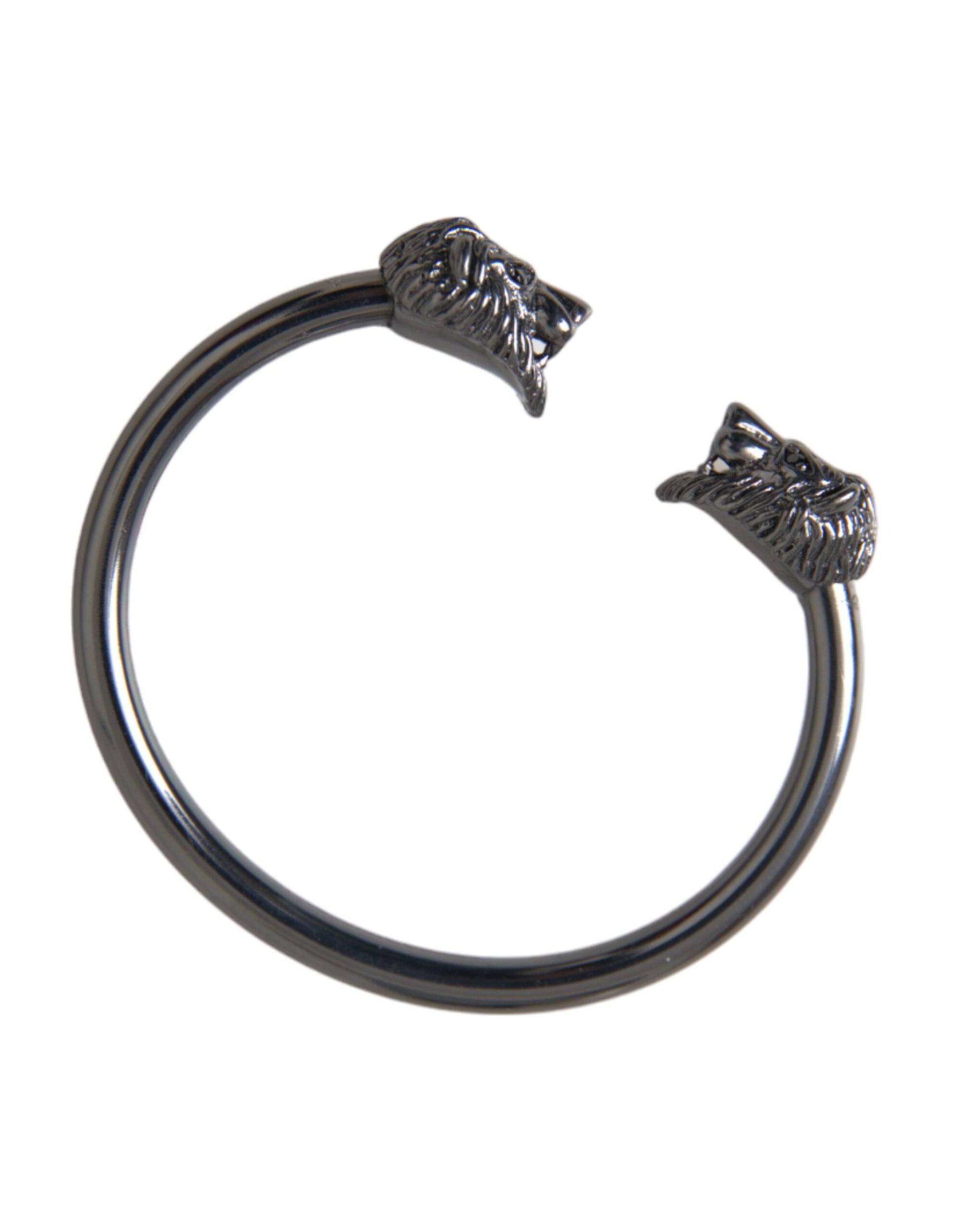 Nialaya Black Rhodium Lion Bangle Bracelet Women - Ginchy