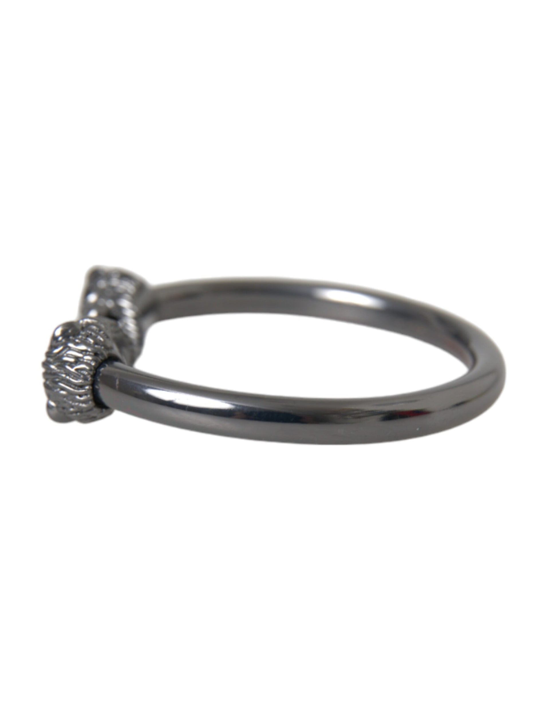 Nialaya Black Rhodium Lion Bangle Bracelet Women - Ginchy