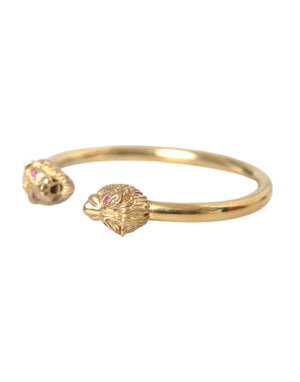 Nialaya Gold CZ Lion Bangle Bracelet Women - Ginchy
