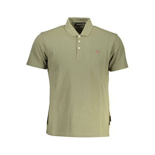 Napapijri Green Cotton Mens Polo Shirt - Ginchy