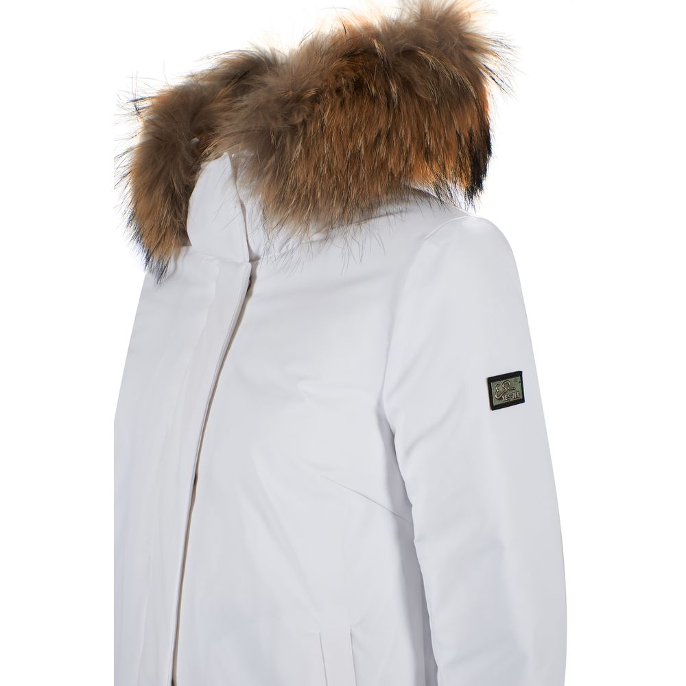 Yes Zee White Nylon Women Jacket - Ginchy
