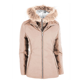 Yes Zee Beige Polyamide Women Jacket - Ginchy