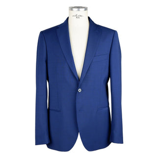Emilio Romanelli Elegant Two-Button Men's Suit in Blue - Ginchy