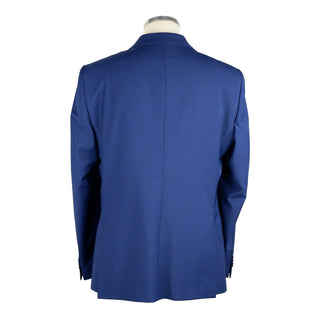 Emilio Romanelli Elegant Two-Button Men's Suit in Blue - Ginchy
