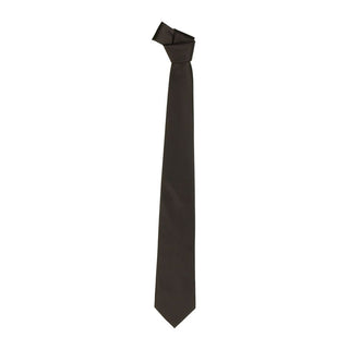 Emilio Romanelli Silk Point Pin Tie in Luxurious Brown - Ginchy