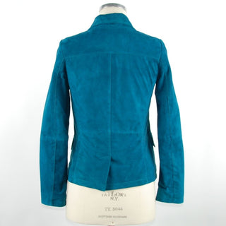 Emilio Romanelli Green Leather Women Jacket - Ginchy