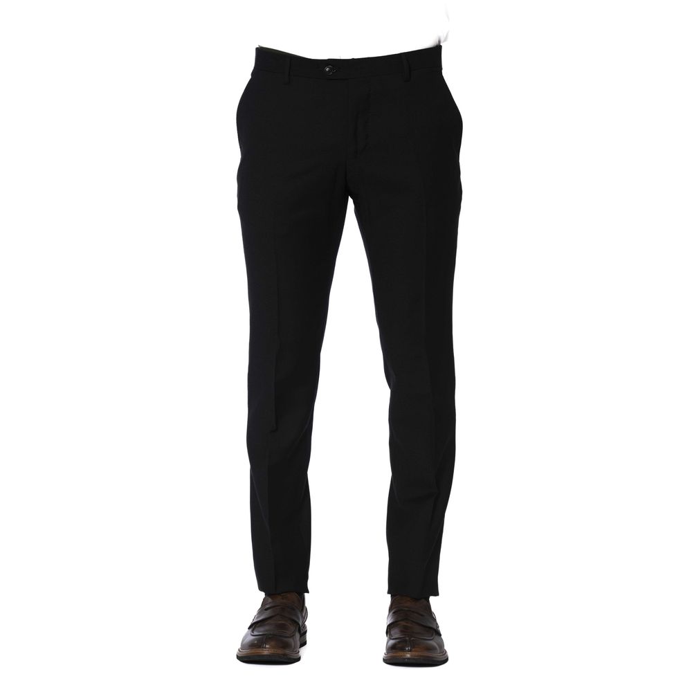 Trussardi Black Wool Men's Trouser - Ginchy