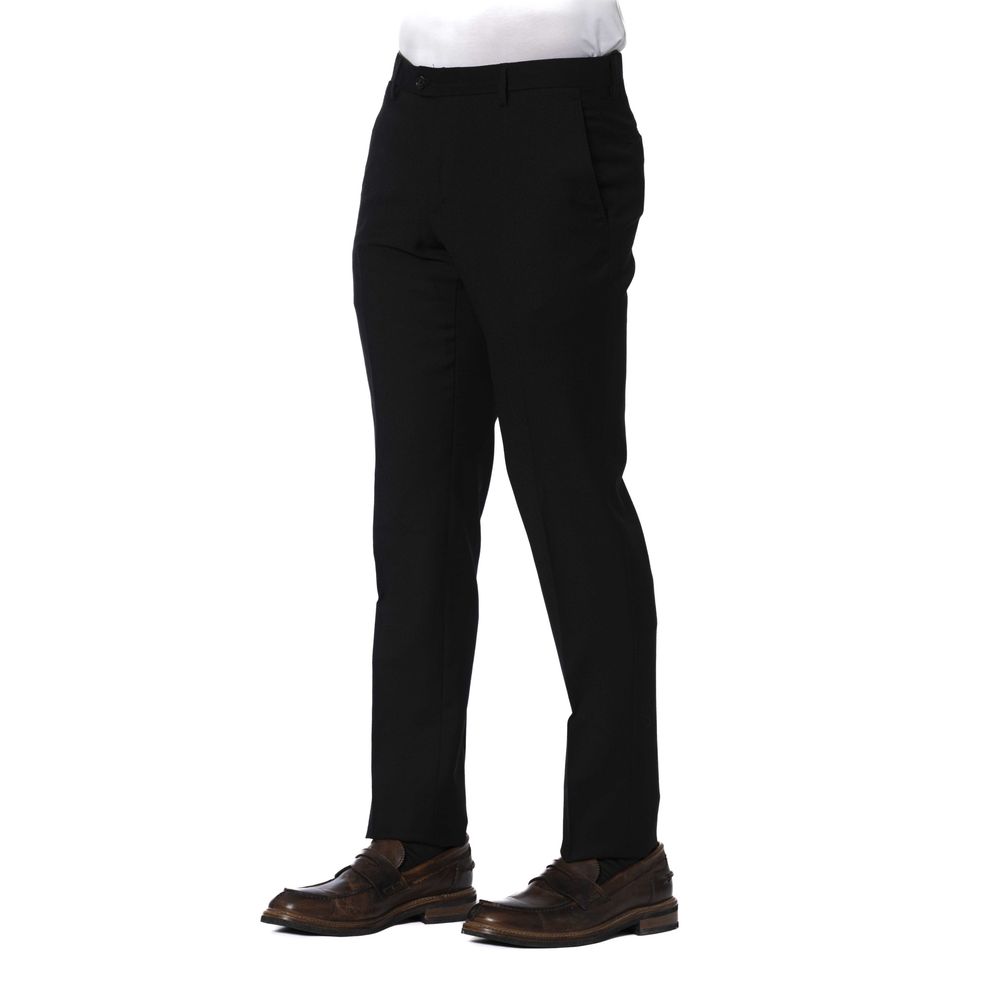 Trussardi Black Wool Men's Trouser - Ginchy