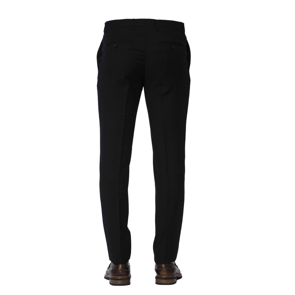 Trussardi Black Wool Men's Trouser - Ginchy