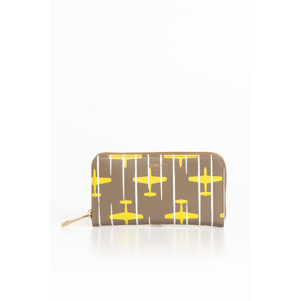 Trussardi Beige Leather Women Wallet - Ginchy