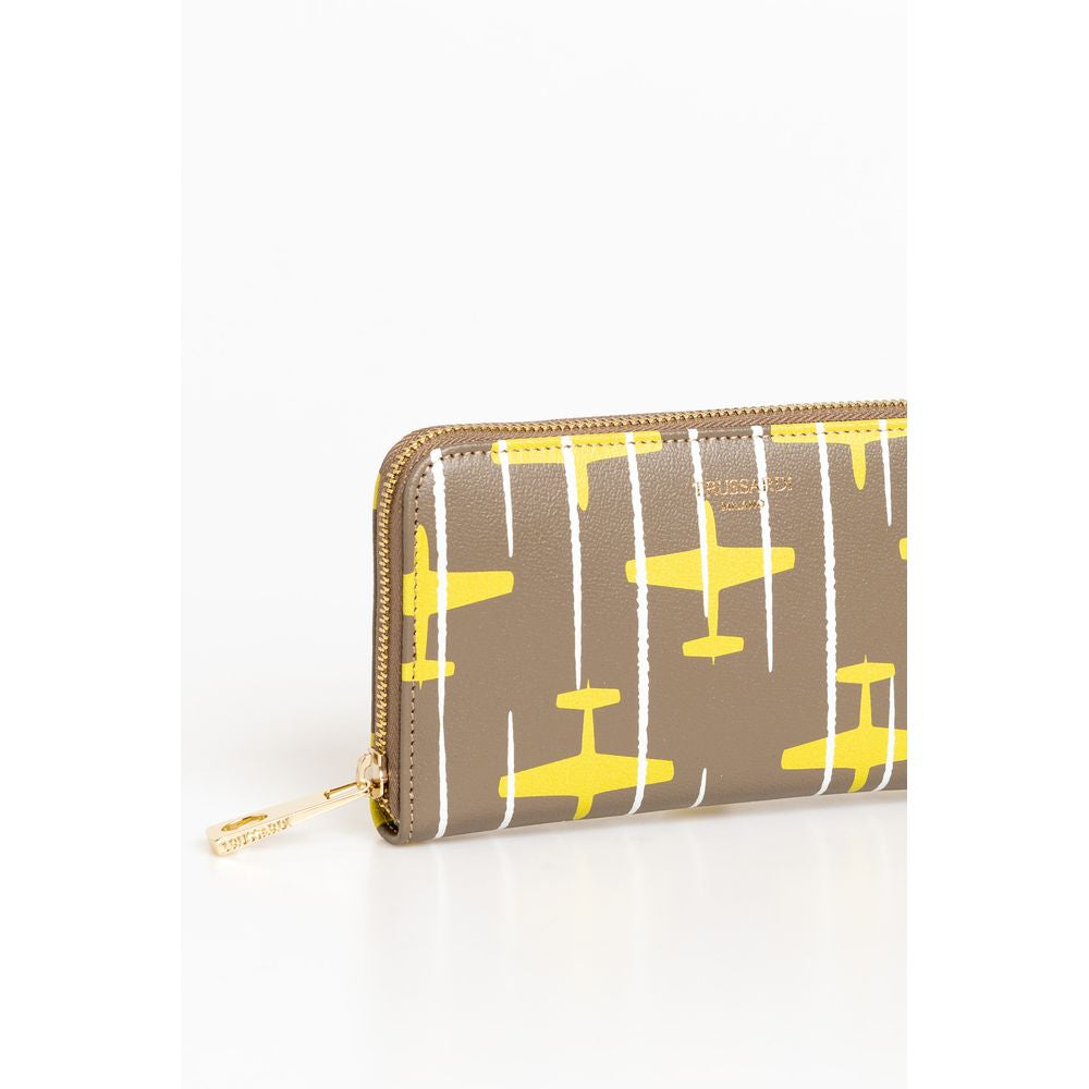 Trussardi Beige Leather Women Wallet - Ginchy