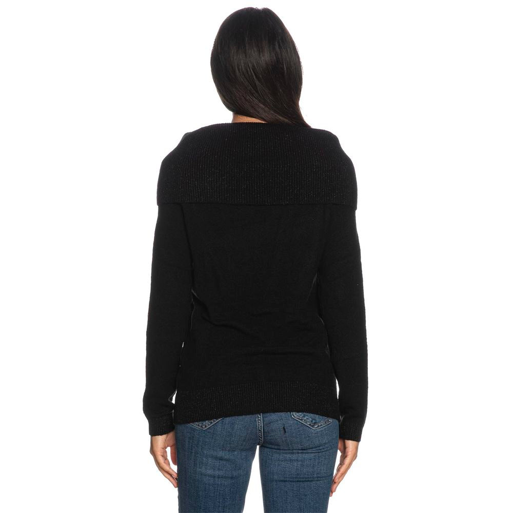 Yes Zee Black Viscose Sweater - Ginchy