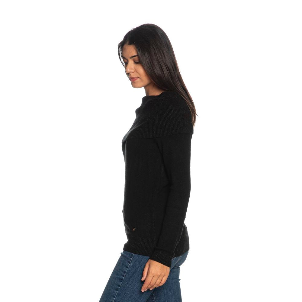 Yes Zee Black Viscose Sweater - Ginchy