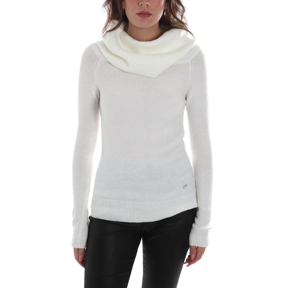 Yes Zee White Viscose Sweater - Ginchy