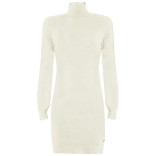 Yes Zee White Viscose Dress - Ginchy