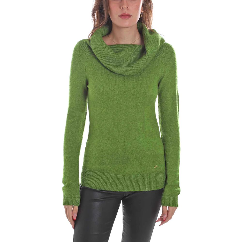 Yes Zee Green Viscose Sweater - Ginchy
