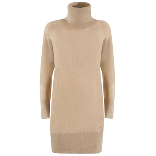 Yes Zee Beige Viscose Dress - Ginchy