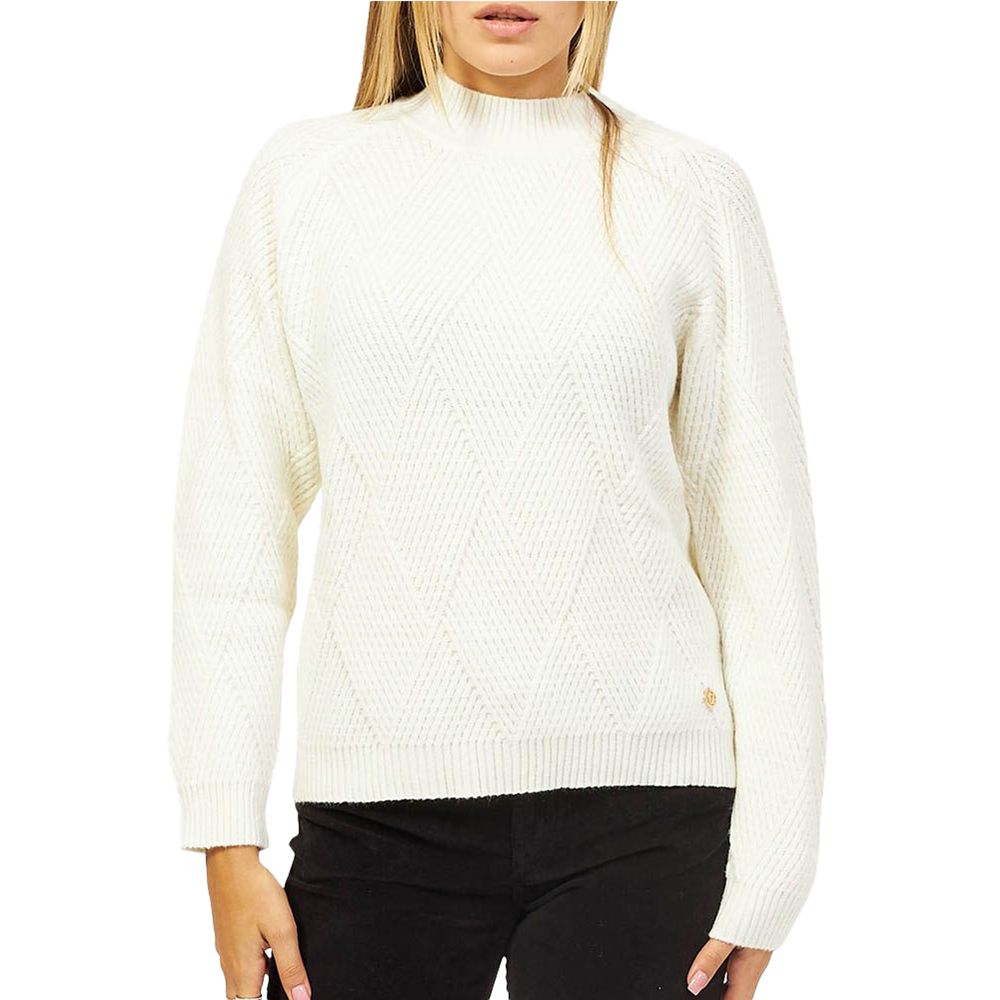 Yes Zee White Acrylic Women Sweater - Ginchy